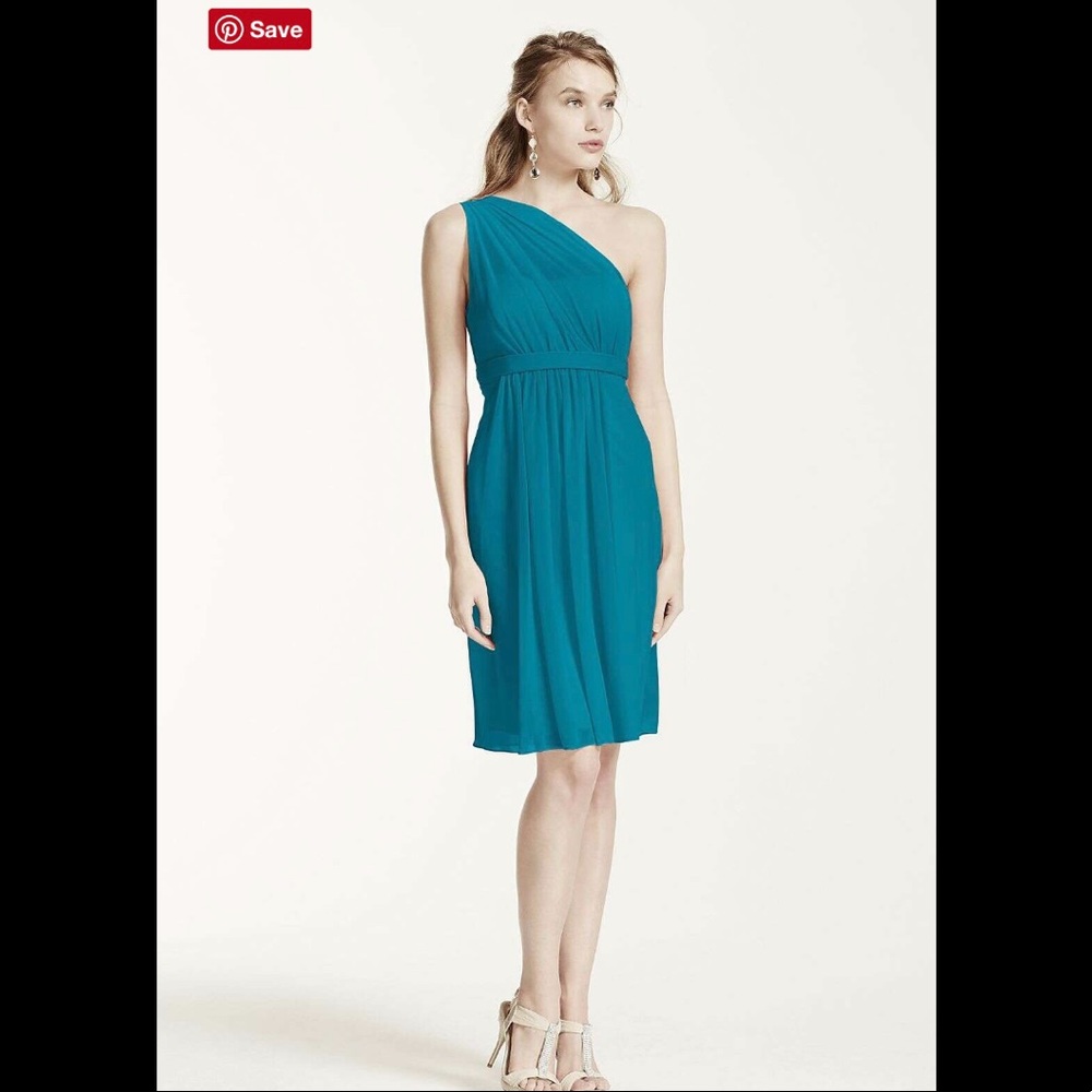 David’s Bridal Short Bridesmaid Dress- Oasis